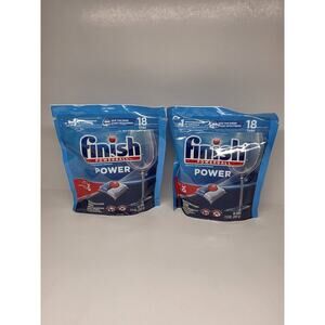 Finish Powerball Automatic Dishwasher Detergent POWER 18 Tabs 2 Pack